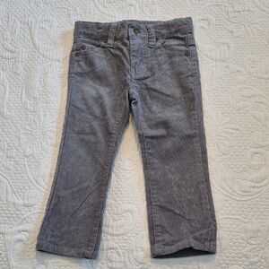 Janie and Jack boys 2T gray corduroy pants have stretch VVGUC